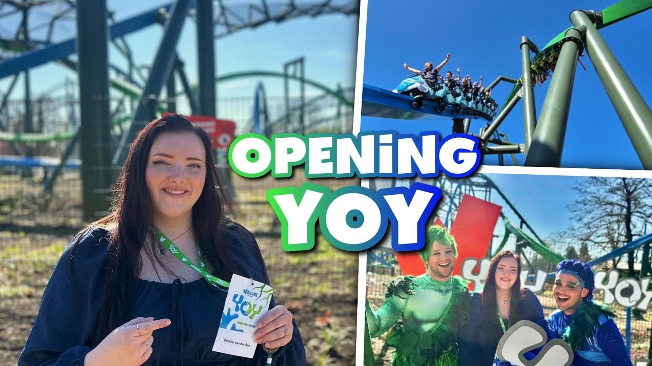 Walibi [VLOG] PRE-OPENING & PERSOPENING NIEUWE ACHTBAAN YOY IN WALIBI HOLLAND!