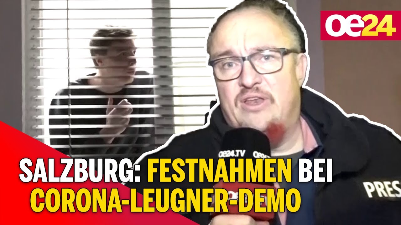 Salzburg: Festnahmen bei Corona-Leugner-Demo