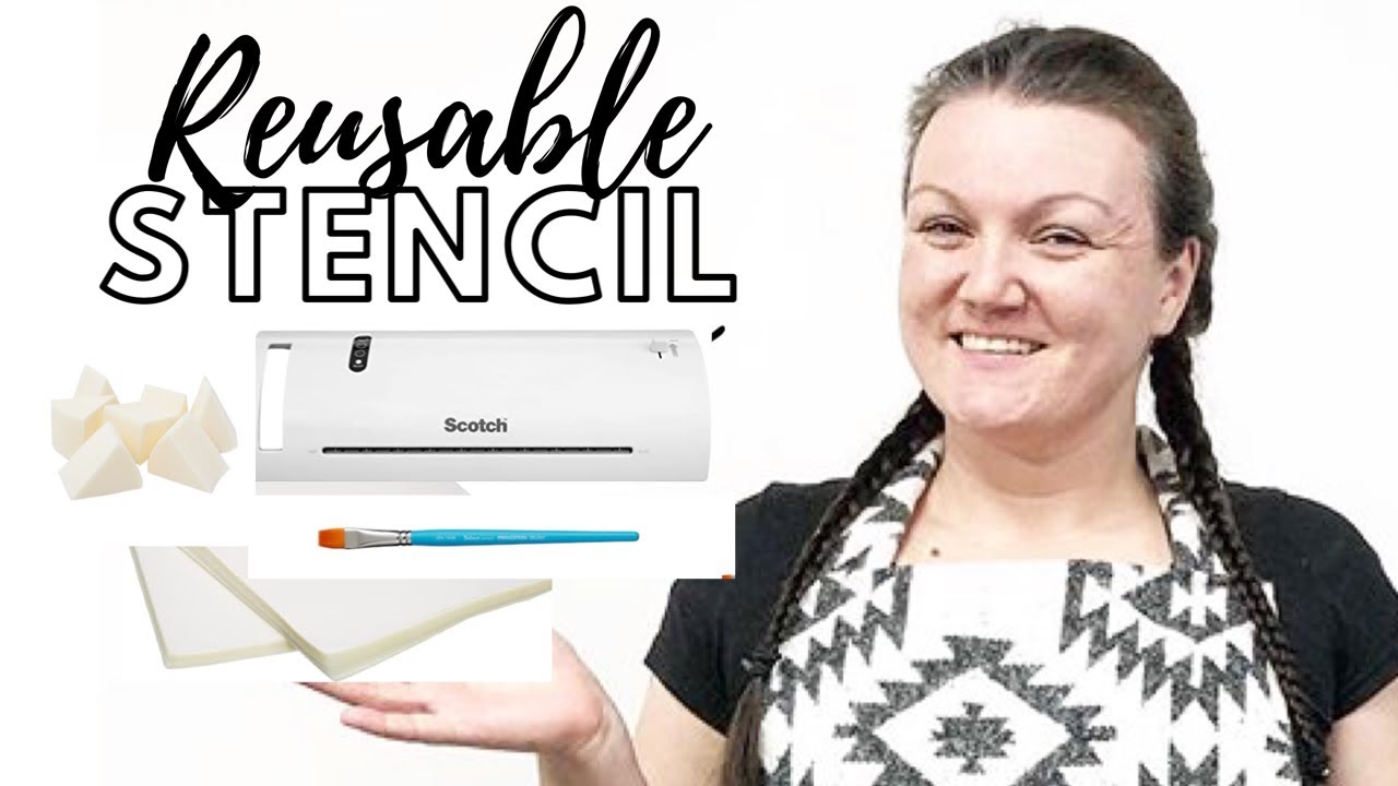 How to make DIY reusable stencils EASY, ON BUDGET, More Eco friendly!