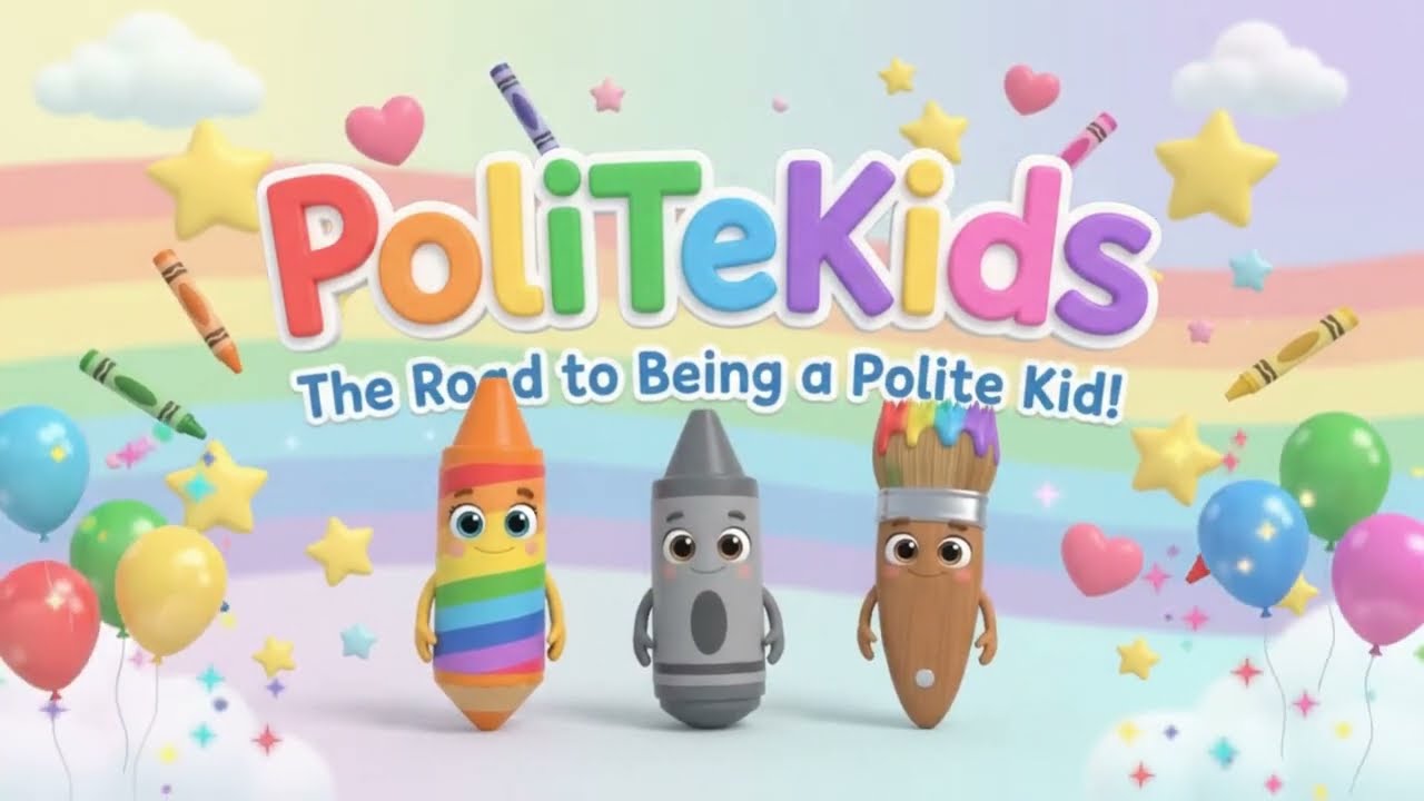 Be Kind, Be Polite! 🌈 Learn the Magic Words | PoliTeKids