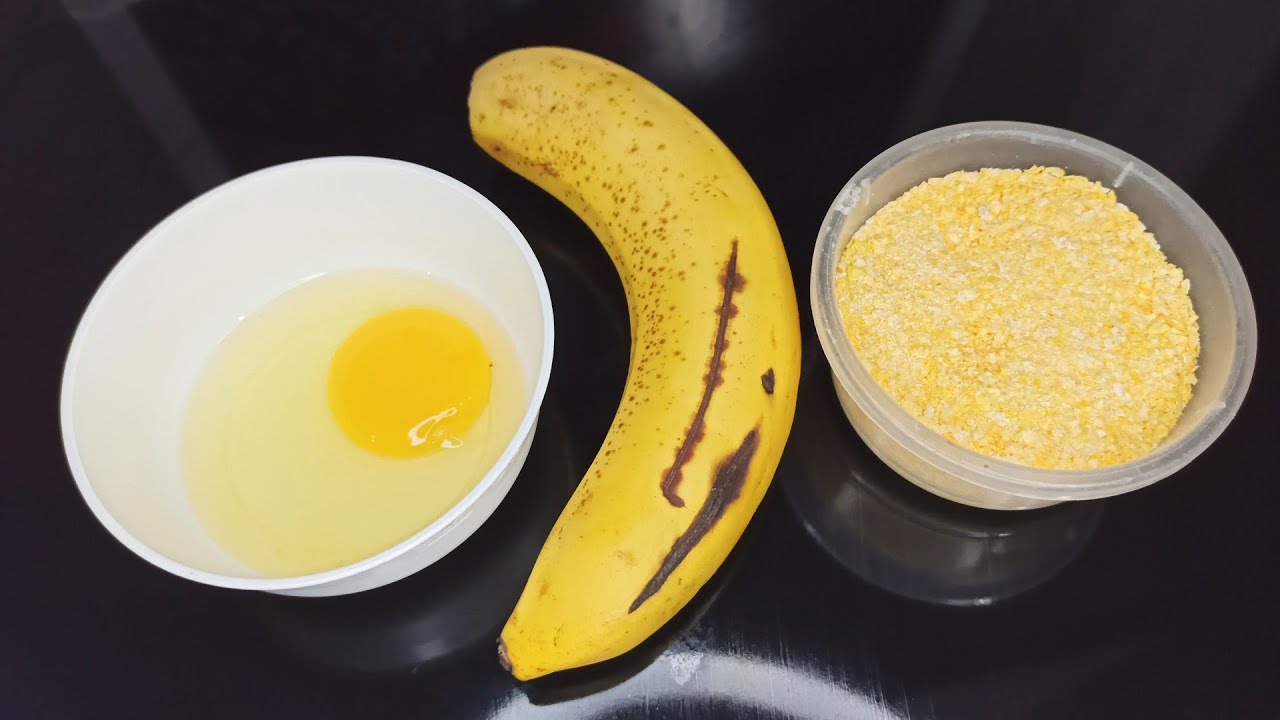 NÃO COMA PÃO,MISTURE OVO CRU,CUSCUZ E BANANA,FAÇA NA FRIGIDEIRA ESSA RECEITINHA PRONTA EM MINUTOS