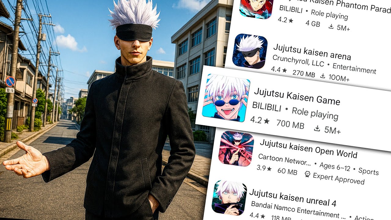 I Found Most Funny jujutsu kaisen Games 😂 on playstore 😱