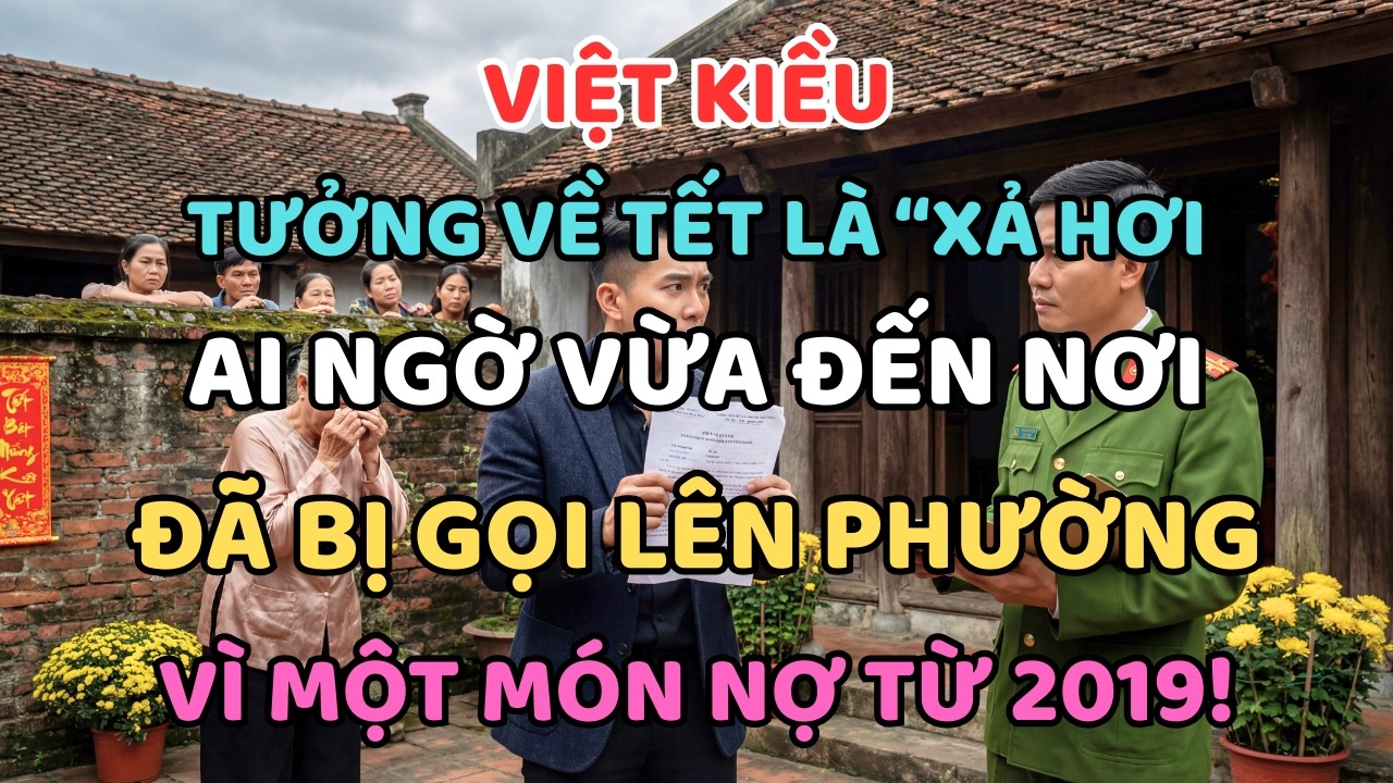 VIỆT KIỀU TƯỞNG VỀ TẾT LÀ “XẢ HƠI”, AI NGỜ VỪA ĐẾN NƠI ĐÃ BỊ GỌI LÊN PHƯỜNG VÌ MỘT MÓN NỢ TỪ 2019!