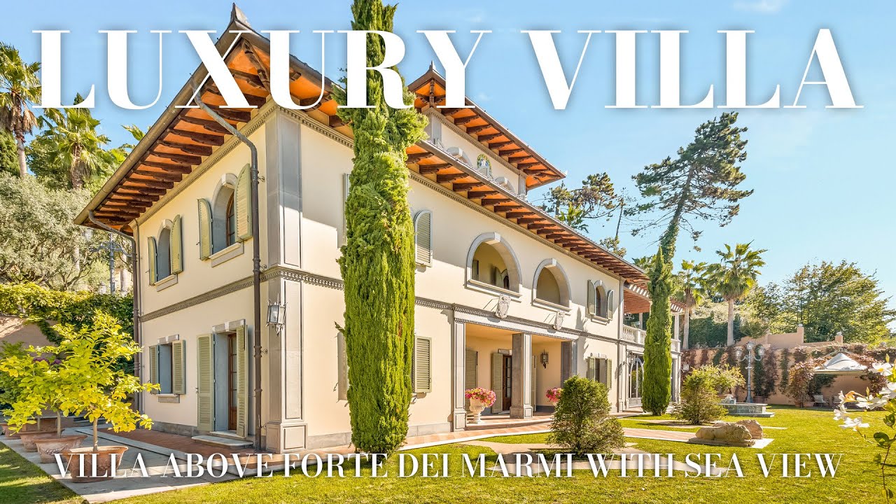 INSIDE a LUXURY MODERN SWIMMING POOL VILLA above FORTE DEI MARMI | The Dream Real Estate
