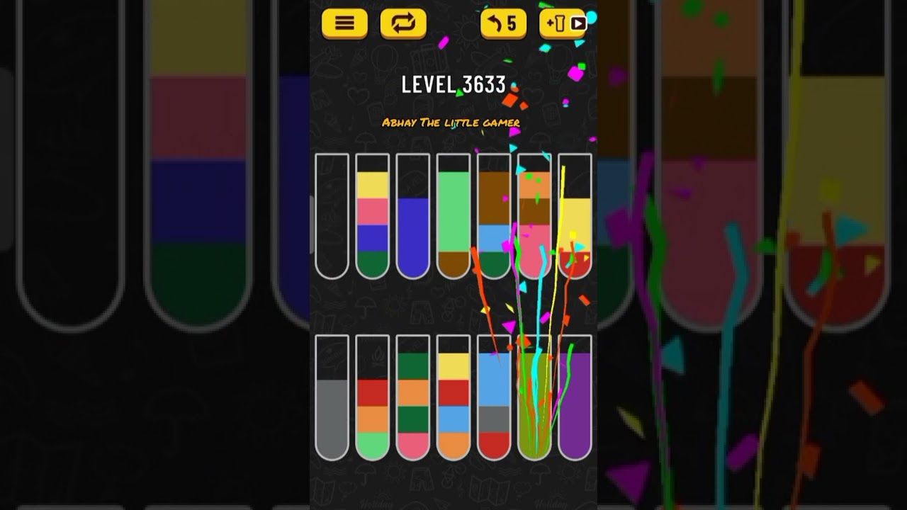 Water sort puzzle level 3633
