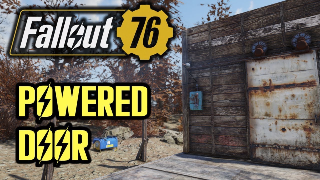 Fallout 76 - Building Tips (Two-Switch Powered Door + Blueprints)