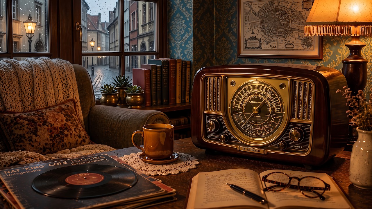 Old Radio Jazz 📻 Timeless 1930s 1940s Jazz Radio & Warm Cozy Atmosphere