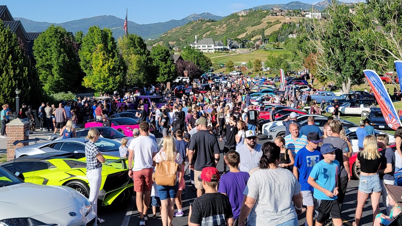 Utah's Biggest Car Show! (Bugatti Chiron, Bugatti Veyron, 3 Mclaren 765LT, and many more)