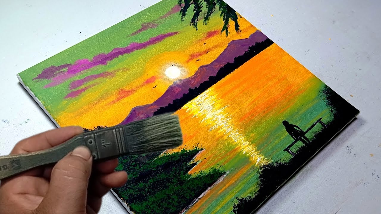 Esta pintura traerá PAZ a tu corazón / Pintura Acrílica Para Principiantes