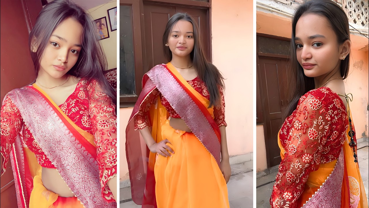 My Saree Look | Simple yet Elegant ✨❤️ | Toofani Trisha