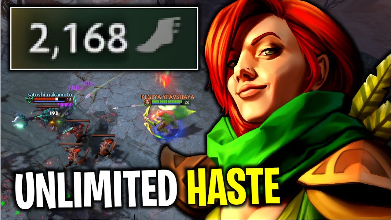 MOVE SPEED HACK..!! WTF 2000K MOVE SPEEED WINDRANGER 7.26 | Dota 2