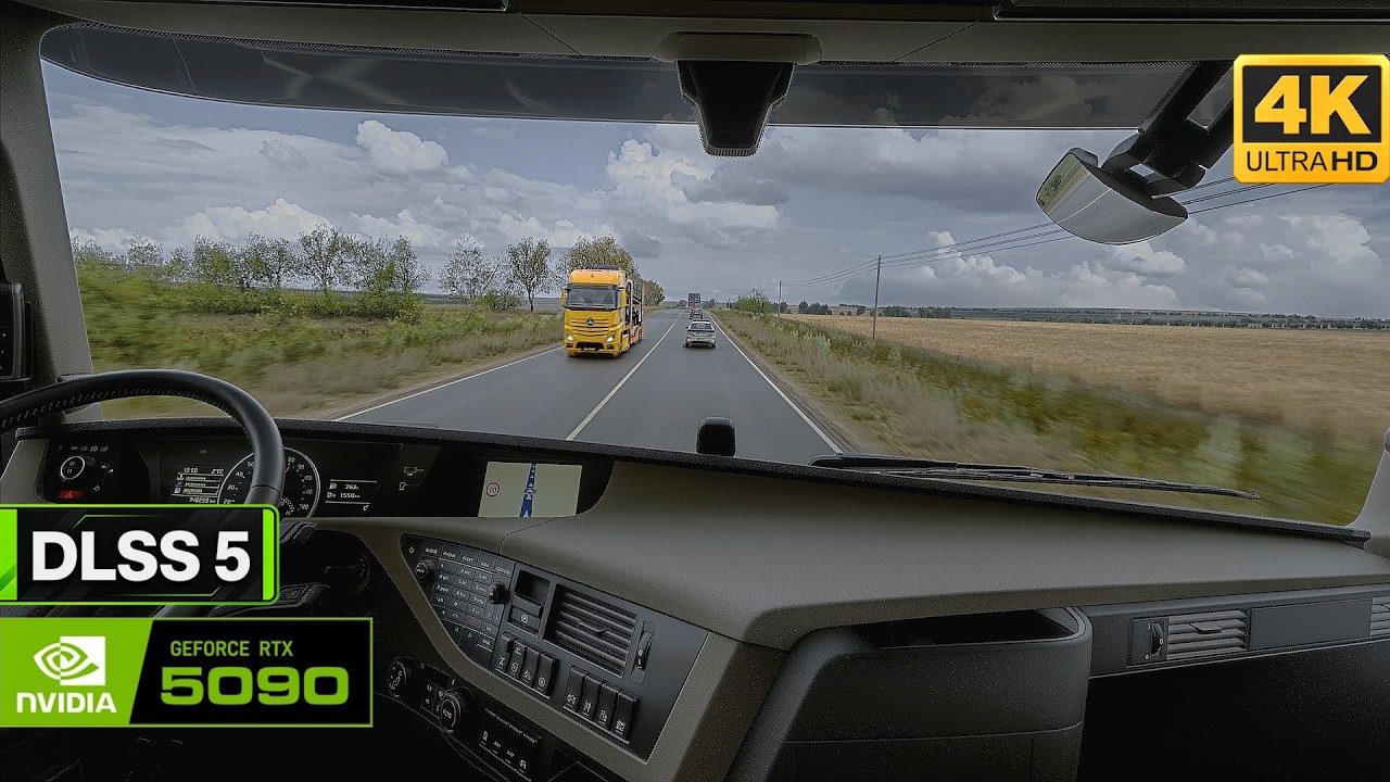 ETS2 with DLSS 5 + SnowyMoon | Real-Life Graphics | 4K60 on RTX 5090