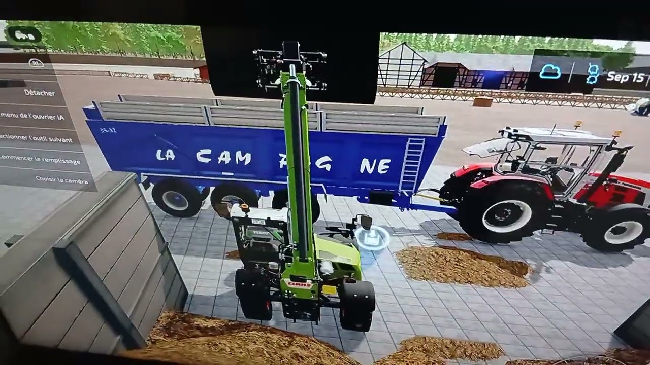 Gérard  manitou claas  1033 scorpion au  fumier 