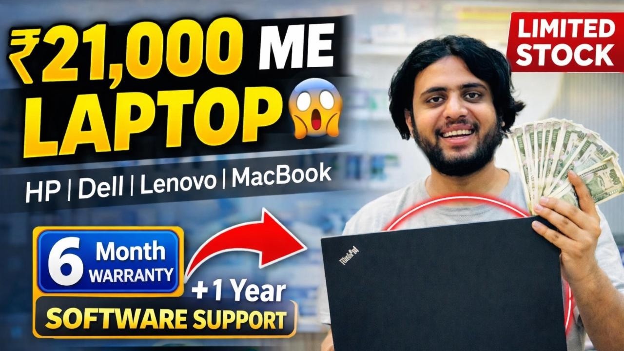 Office Laptop Under ₹21K 😍 | Budget Laptop Deal | Wazirpur Computer Market | ReuseTech