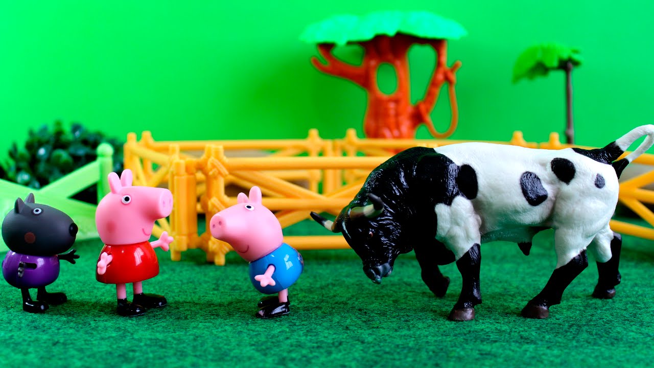Pig George e o Touro Valente - Peppa Pig em portugues