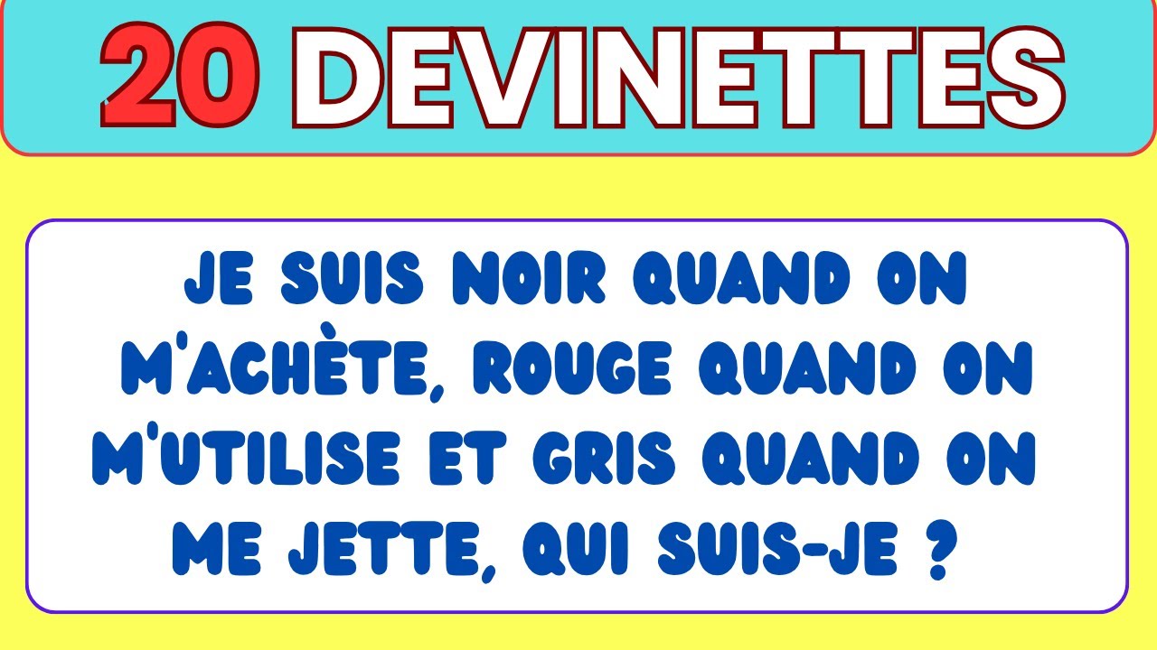 Défi Devinette : Trouve la Réponse en 10 Secondes ! Seuls les Génies Réussissent 🔥🧠 partie 1
