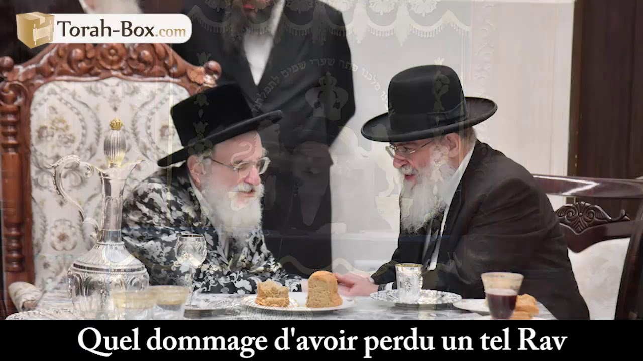 Hesped du Rav ‘Hamou par le Admour de Vizhnitz