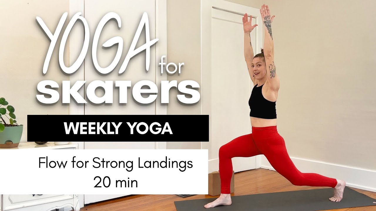 Flow for Strong Roller Skate Landings | Yoga for Skaters | 20min