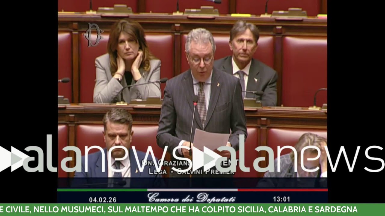 Informativa alla Camera dei Deputati del ministro della Protezione Civile Musumeci