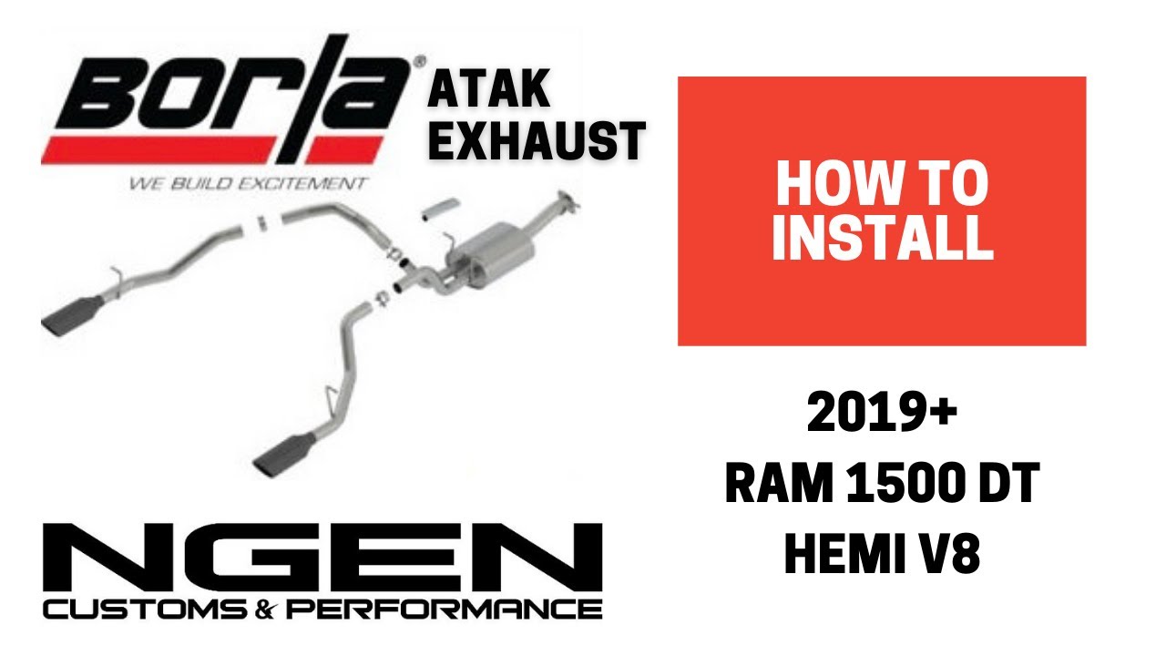 Установка выхлопной системы BORLA ATAK на Ram 1500 Hemi 5-го поколения — КАК СДЕЛАТЬ!
