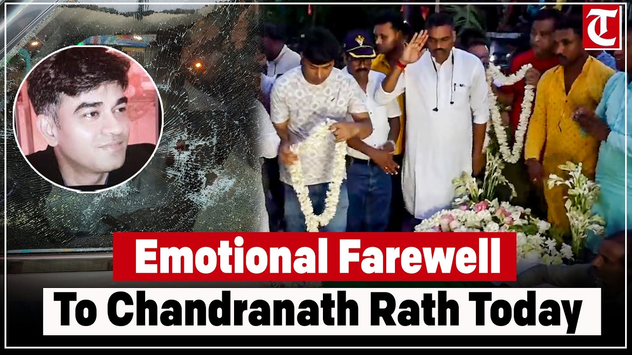 Floral tributes paid to Chandranath Rath as BJP leaders attend final rites in West Bengal