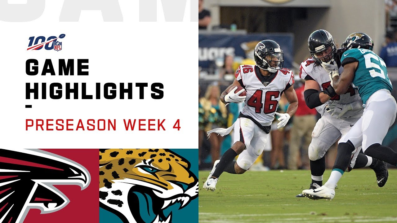 Falcons vs. Jaguars Preseason Week 4 Highlights | NFL 2019