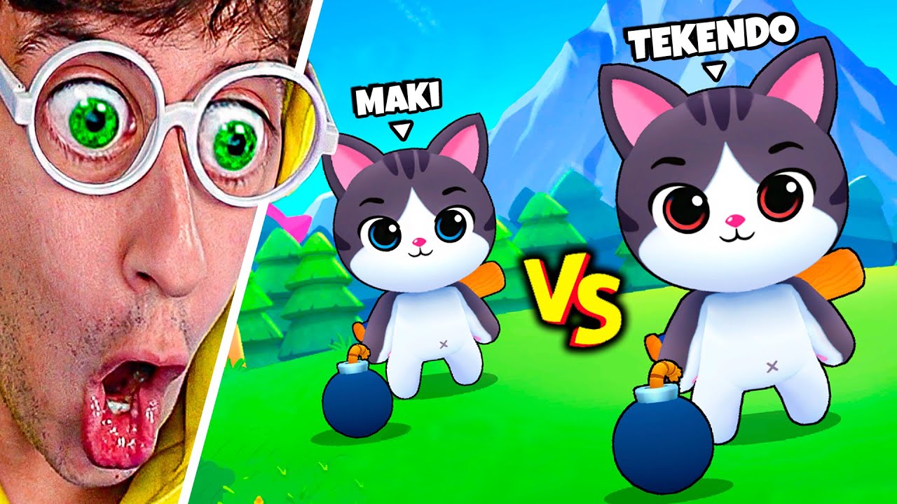 😹 Gato vs Gato 😹 Nuevo STUMBLE GUYS ⭐! - (Bombergrounds) TEKENDO