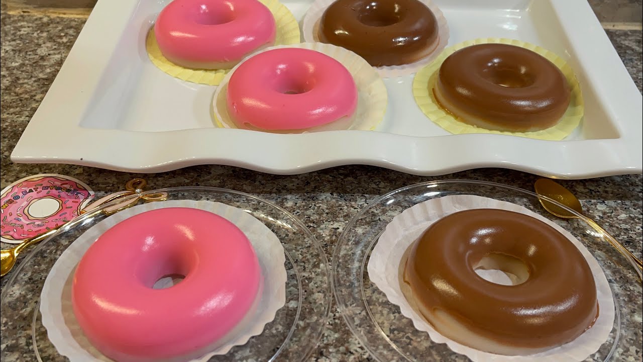 💥 DONAS de GELATINA  🍩  o JELLY DONUTS  🍩📌 POCOS INGREDIENTES 📌PASO a PASO