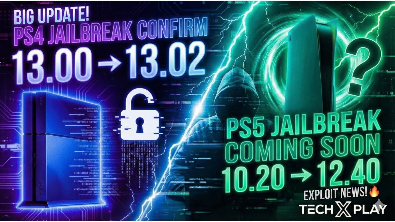 BIG UPDATE! PS4 Jailbreak 13.00 to 13.02 & PS5 10.20-12.40 Exploit News! 🔥MASTCORE