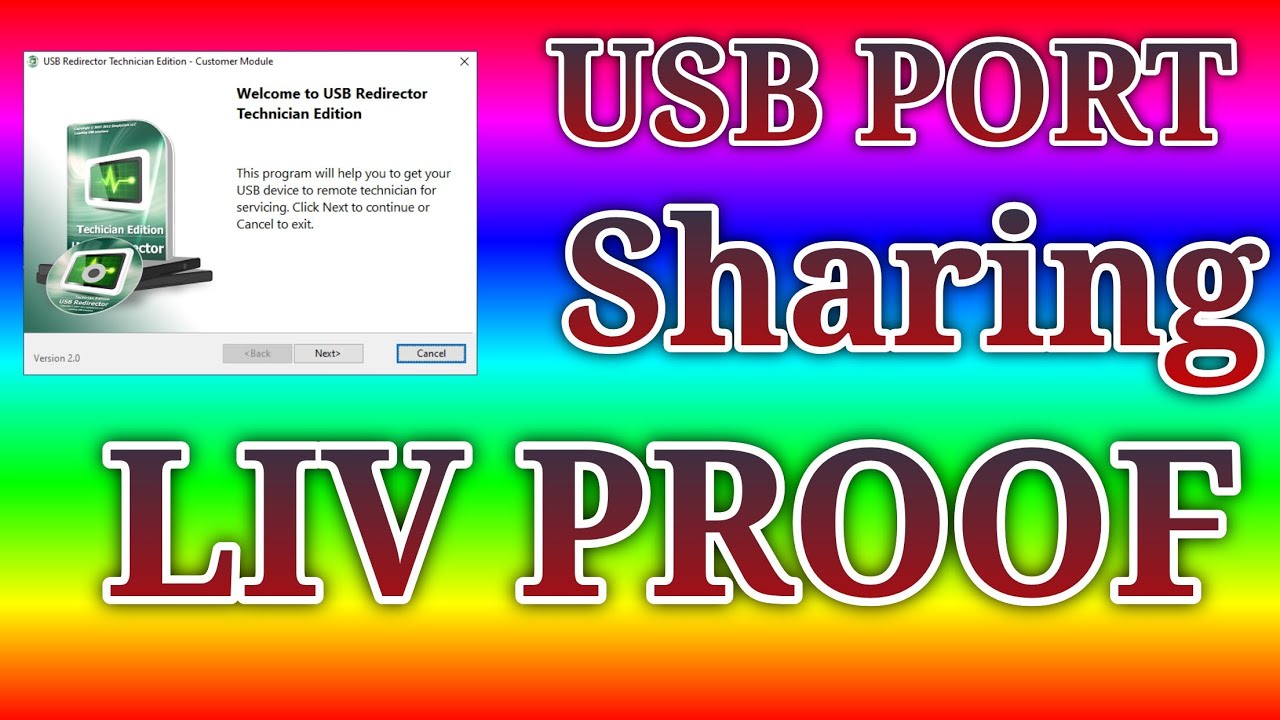 USB Port sharing liv proof || usb redirector technician edition to port sharing