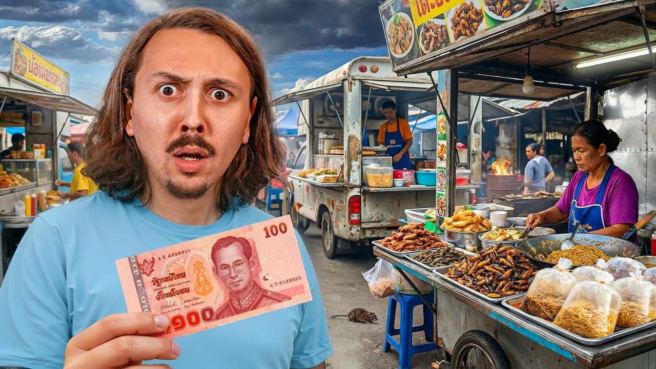 Manger toute une journée à Bangkok avec seulement 100 baht (2,70 €)