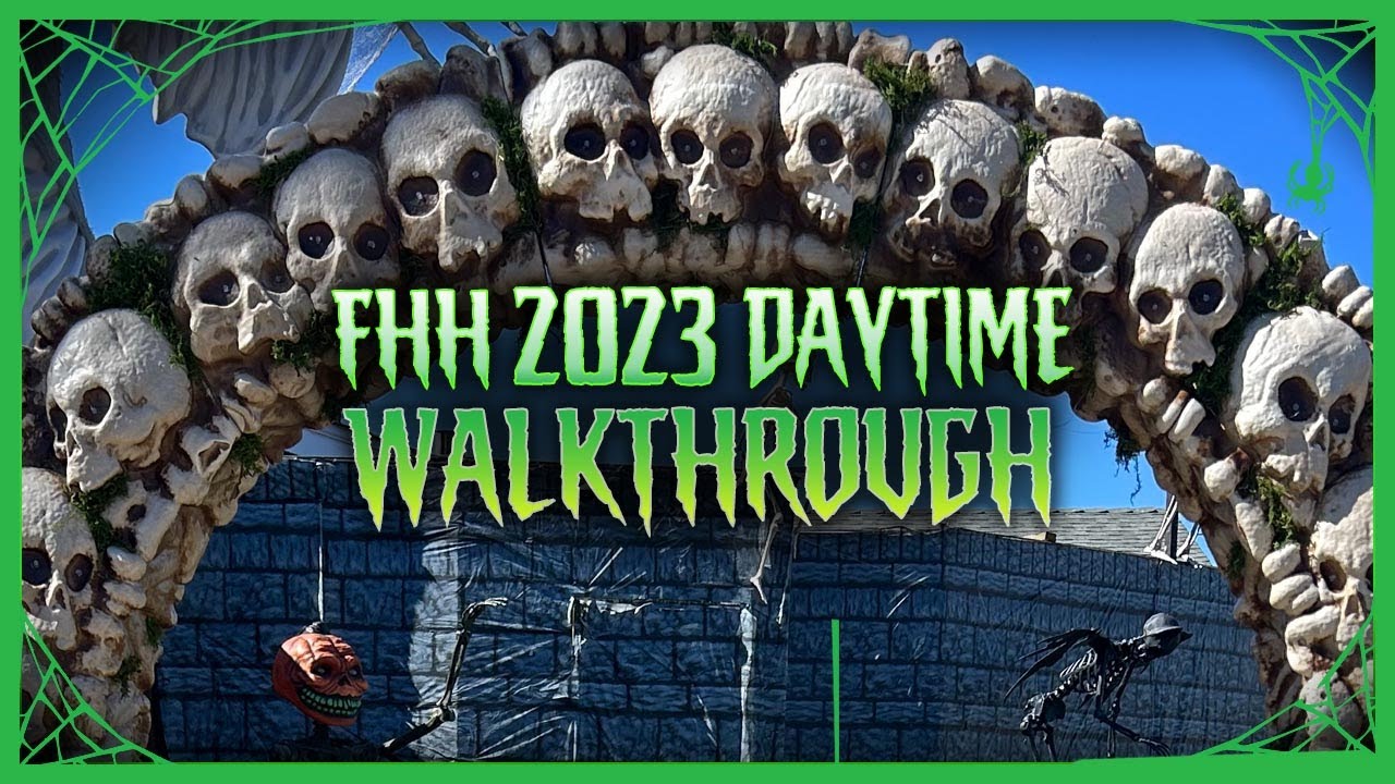 Frightmare 💀 Home Haunt - 2023 Daytime walkthrough! 🏚️