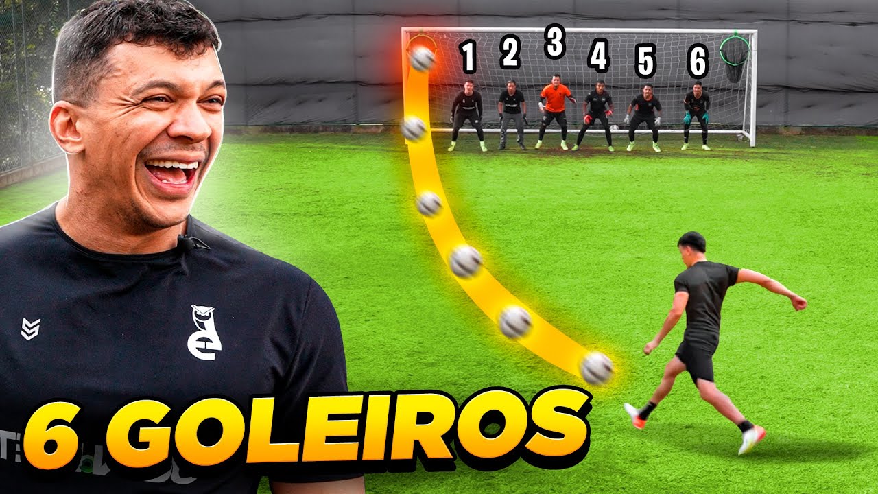 AMADORES vs 6 GOLEIROS! SERÁ QUE DÁ PRA FAZER GOL? 😱⚽