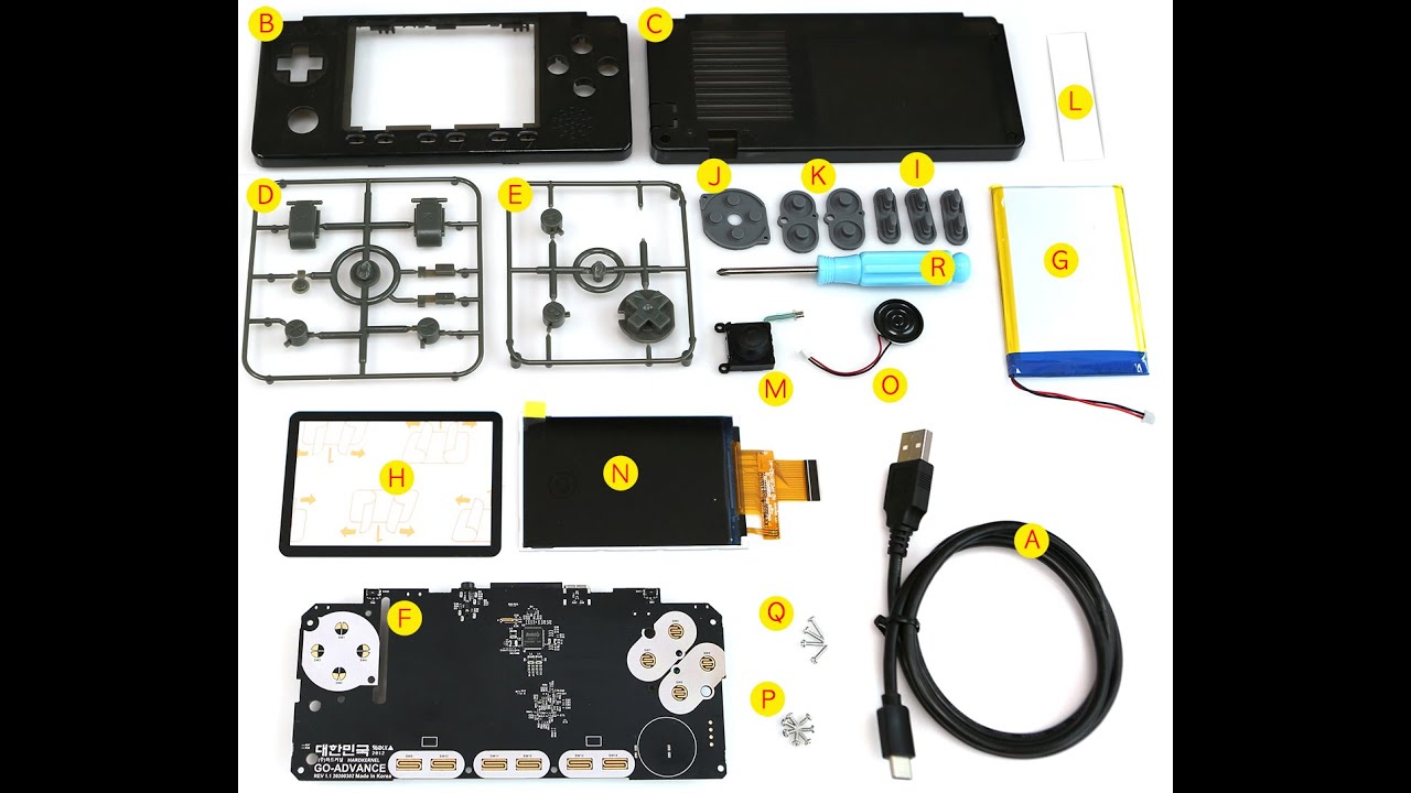How To Assemble ODROID-GO Advance Black Edition