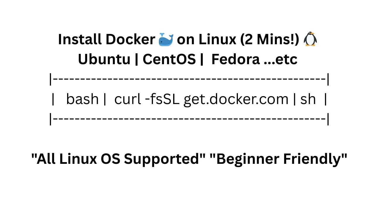 Install Docker on Linux in 2 Minutes   Beginner Friendly Guide