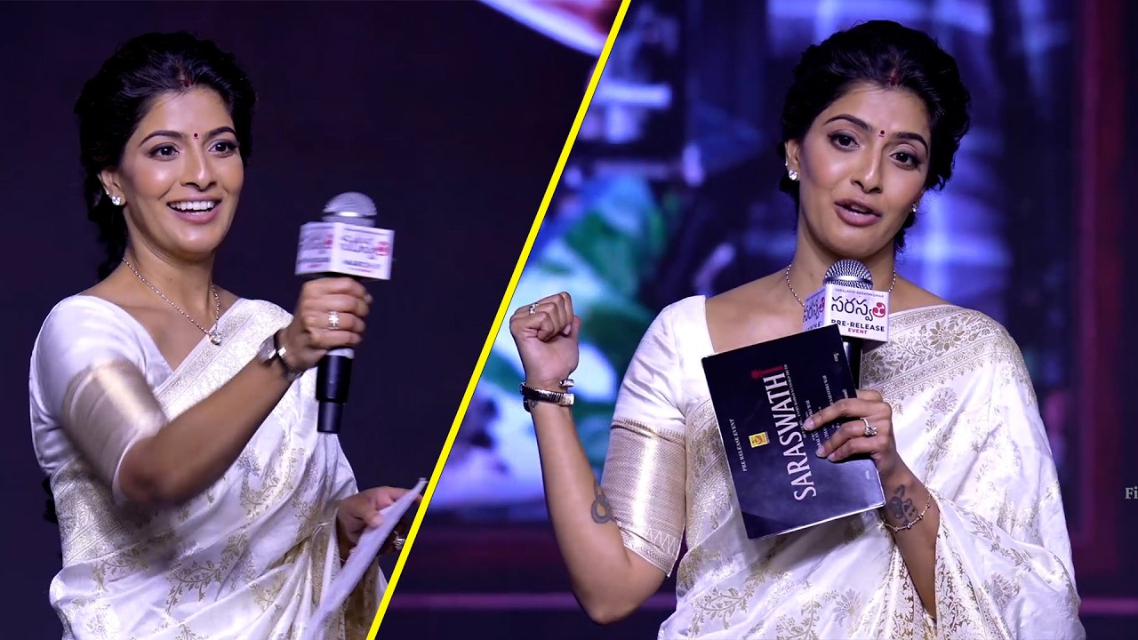 Actress Varalaxmi SarathKumar Speech || Saraswathi Movie Pre-Release Event || Filmee Zone