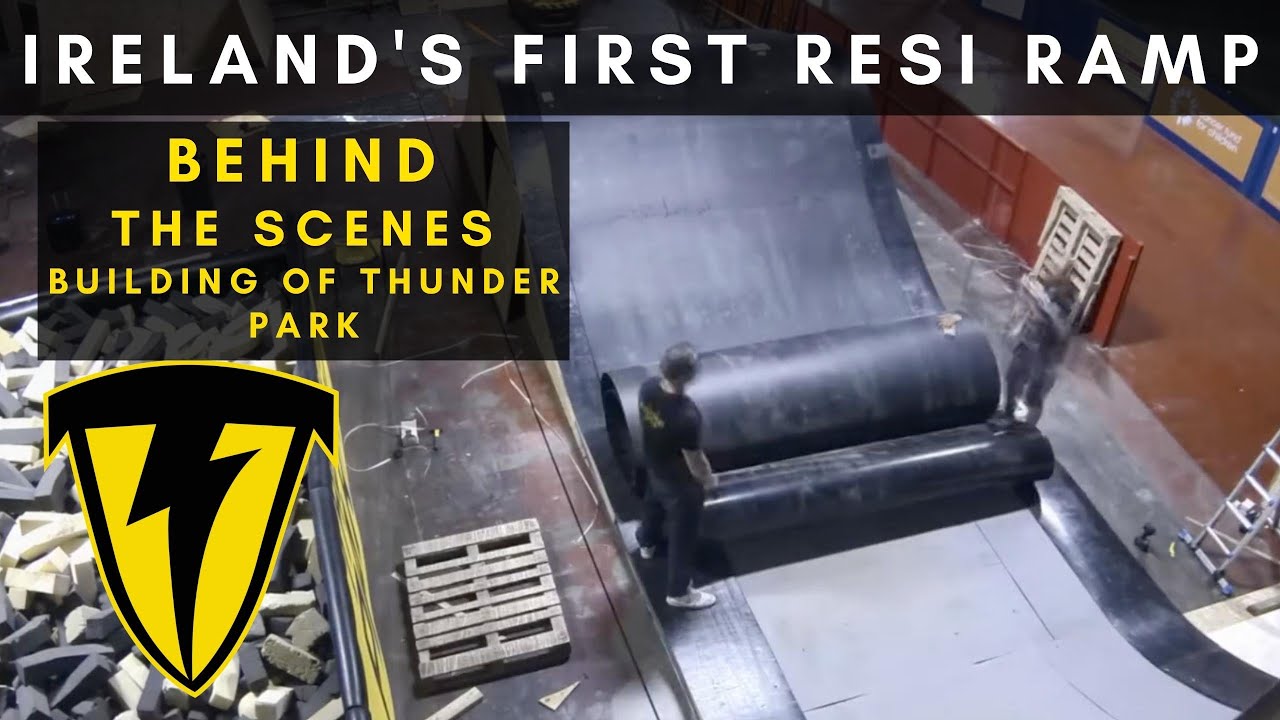 HOW TO BUILD A RESI RAMP & FOAM PIT  - THUNDER PARK -  SKATEPARK NORTHERN IRELAND - BUILD UPDATE 2