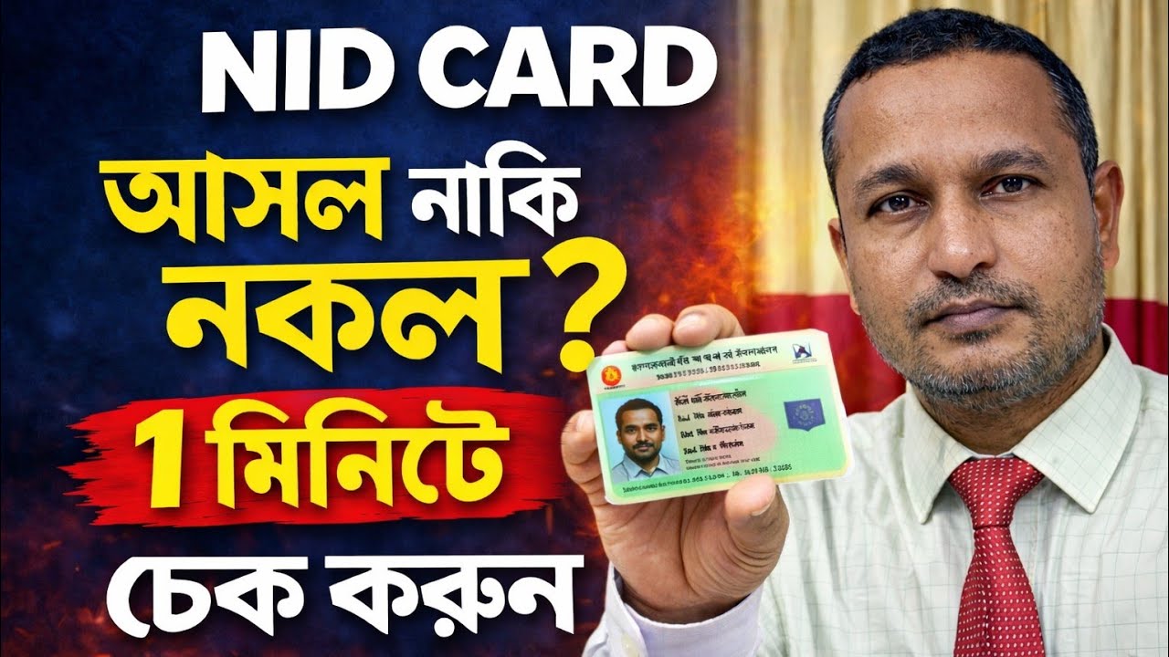 “১ মিনিটে NID Check Bangladesh | আপনার NID আসল নাকি নকল এখনই জানুন