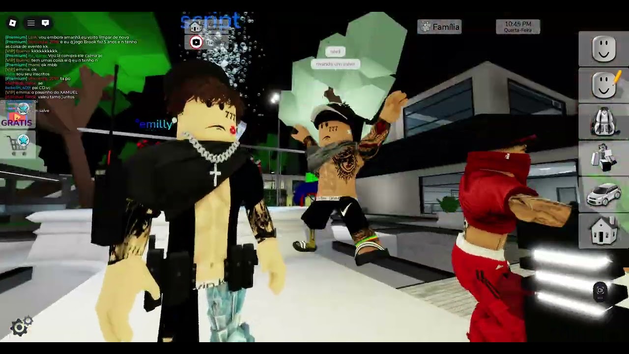 eu jogando roblox com Brookhaven 🏡 RP