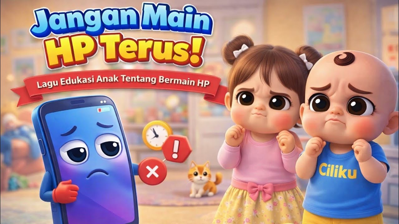 Jangan Main HP Terus! 📱- Lagu Edukasi Anak Tentang Bermain HP 🎵 | Lagu Anak Edukatif Tebaru 2026