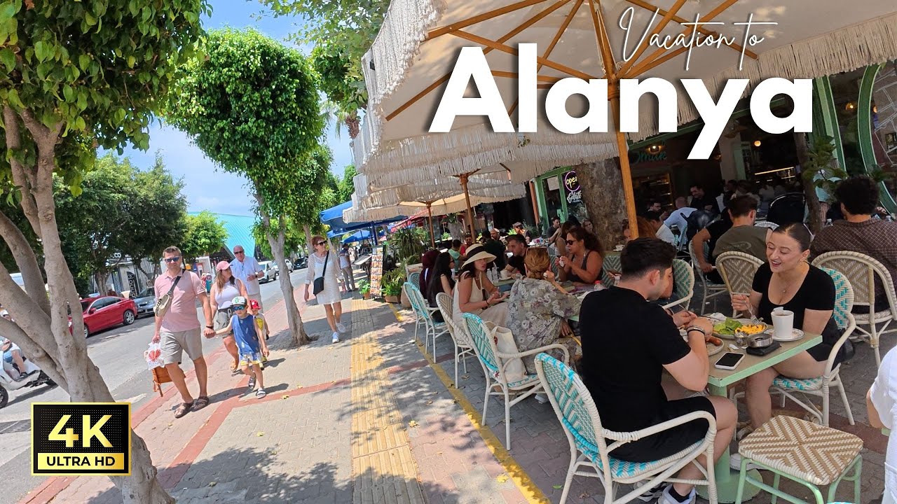 Alanya City Walking Tour | Kleopatra Beach | 100th Year Ataturk Park | May 29, 2025 [4K HD/60 fps]