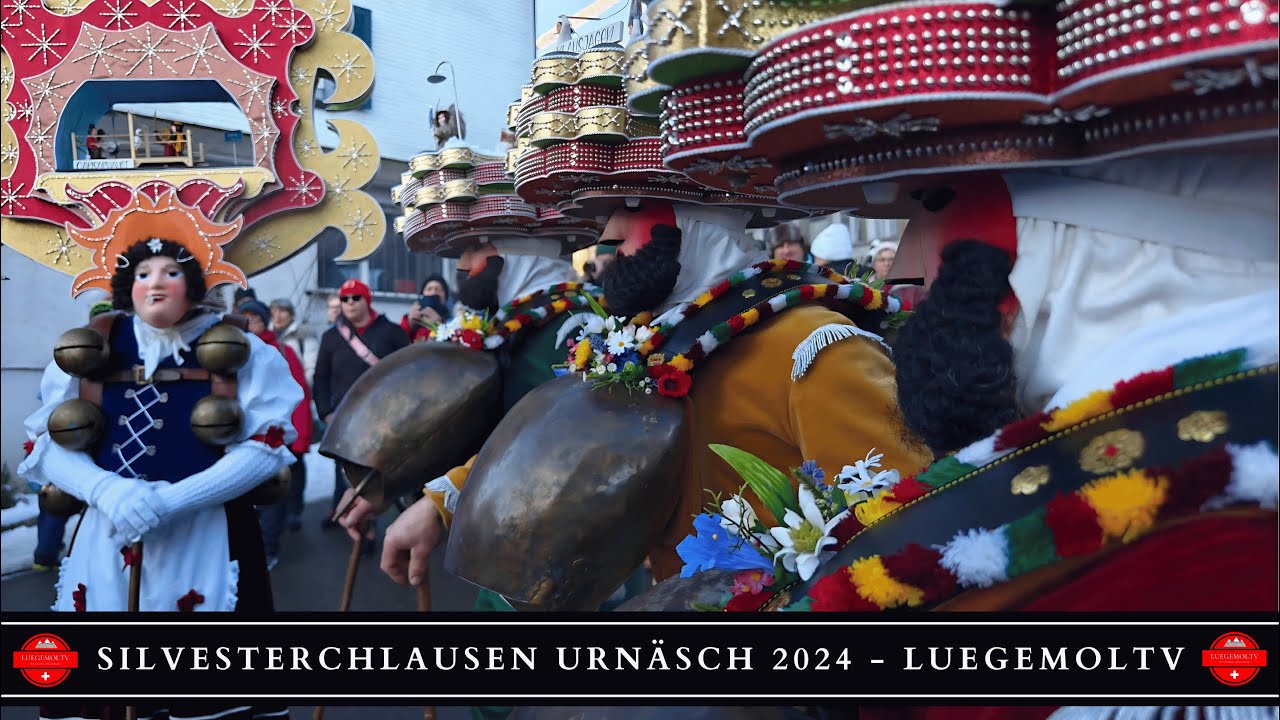 Silvesterchlausen Urnäsch, der neue Silvester 2024 - LuegemolTV