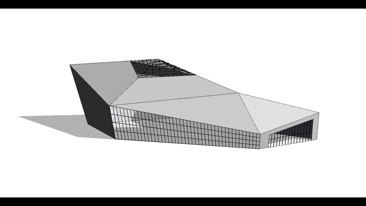 Полигональная крыша в Revit