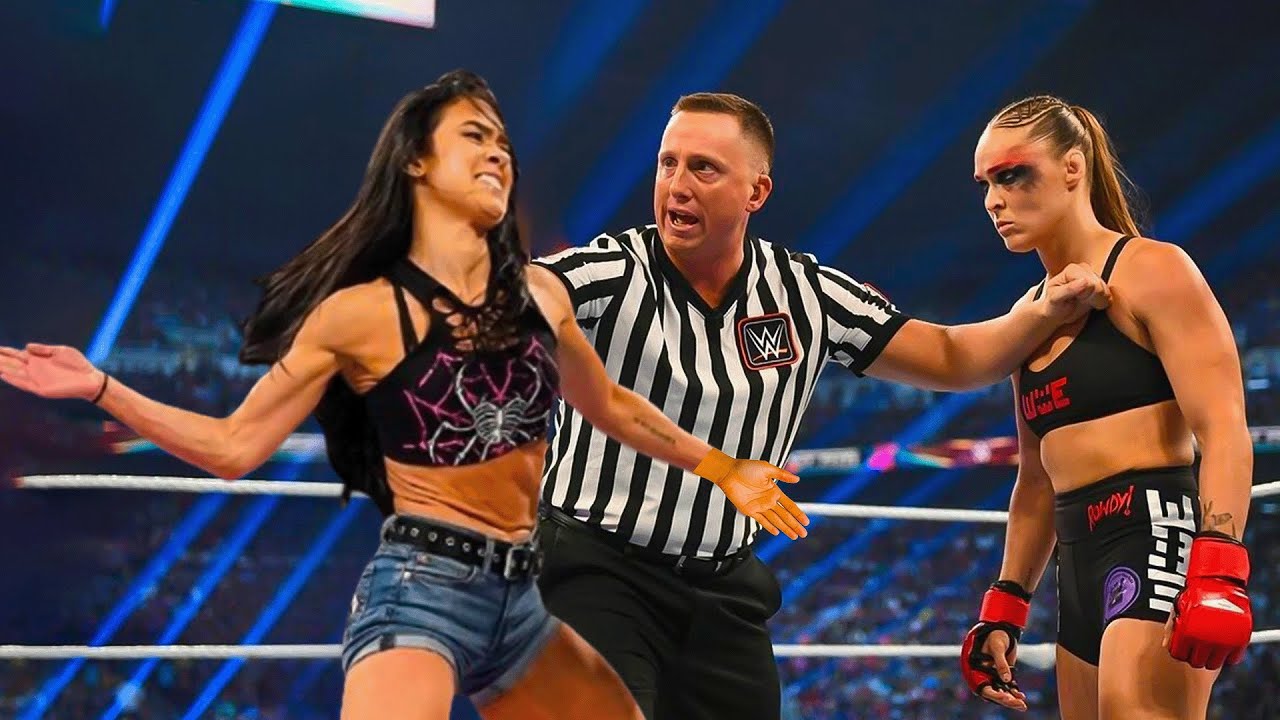 FULL MATCH - Ronda Rousey vs. AJ Lee: Monday Night Raw | WWE Smackdown | WWE 2K25