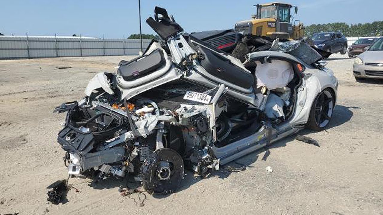 REBUILDING A CRASH DAMAGED CAR | Totally Destroyed Car Repaired - Professional Mechanic.