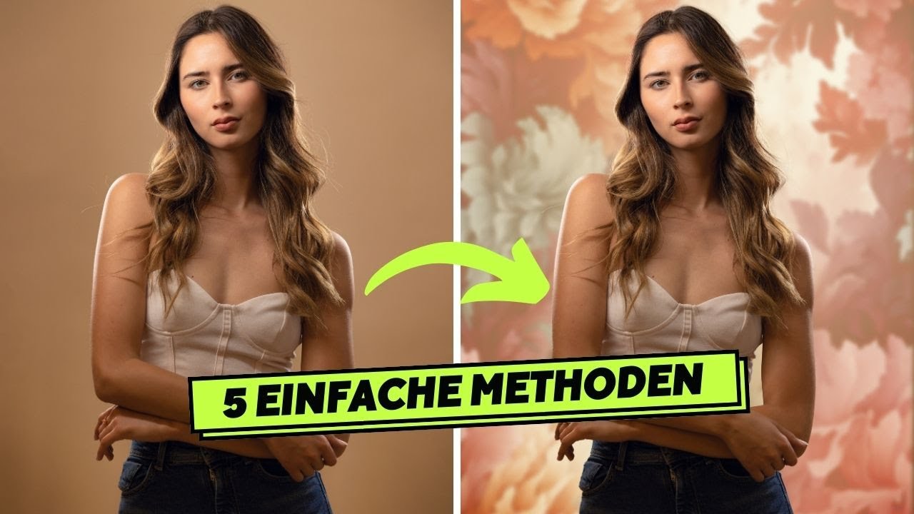 5 EINFACHE Methoden, den Hintergrund zu ändern + Photoshop Aktion Kostenlos🔸 Photoshop Tutorial