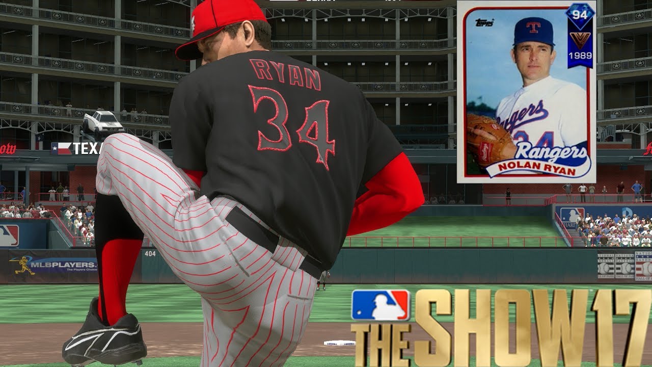NOLAN RYAN IS UNTOUCHABLE! MLB THE SHOW 17 DIAMOND DYNASTY GAMEPLAY
