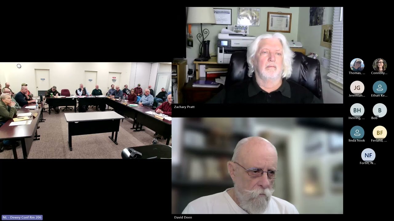 Vermont Fish & Wildlife Board Meeting, January 21, 2026