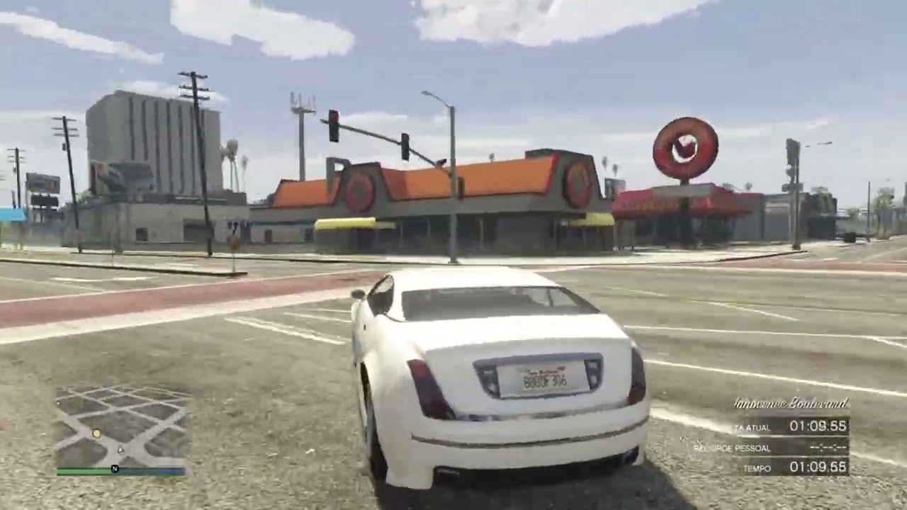 GTA V - Enus Cognoscenti Cabrio lap in Ring of Fire (1080P)