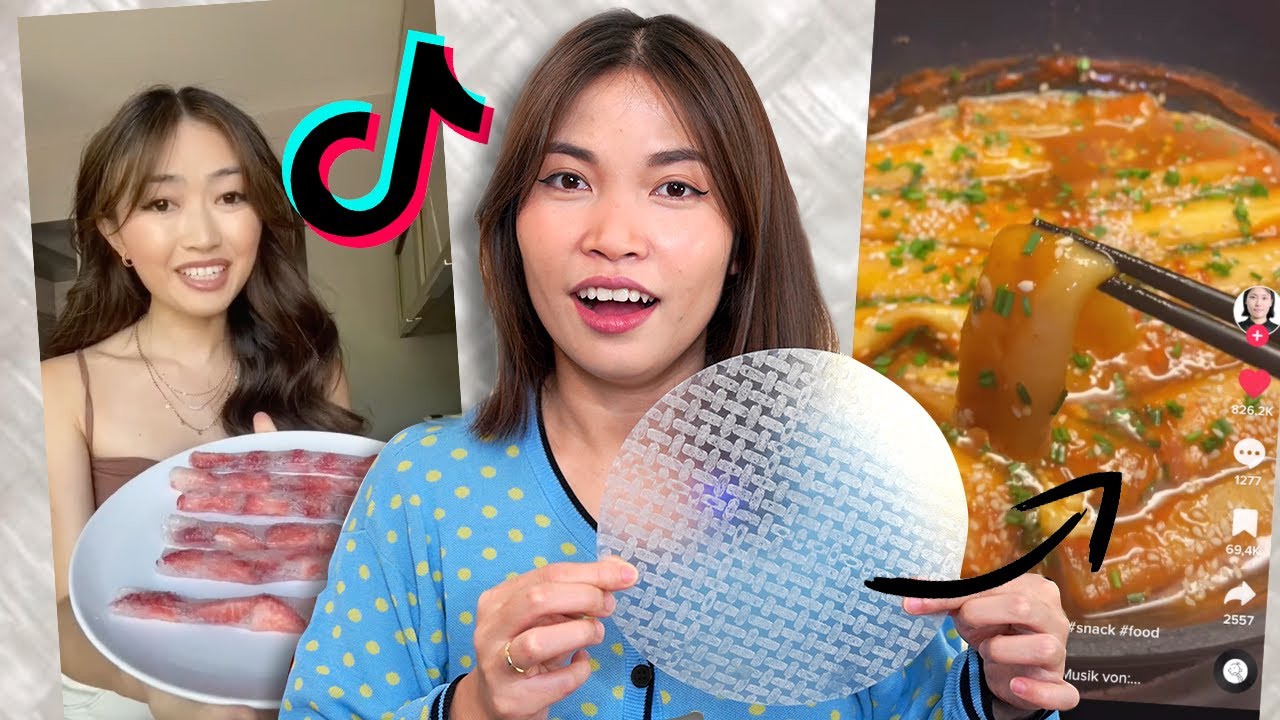 ich teste REISPAPIER Tiktok Rezepte (alle benutzen das)